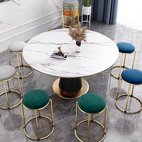 Metal Office Stool Versatile Stackable And Compact Chair For Makeup Vanity Dining Office Round Design Small Spaces And Convenience Perfect For Home And Salon&nbsp;&nbsp;